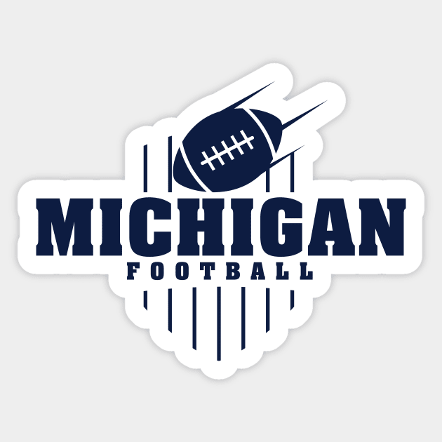 Michigan Football Sticker by Toogoo